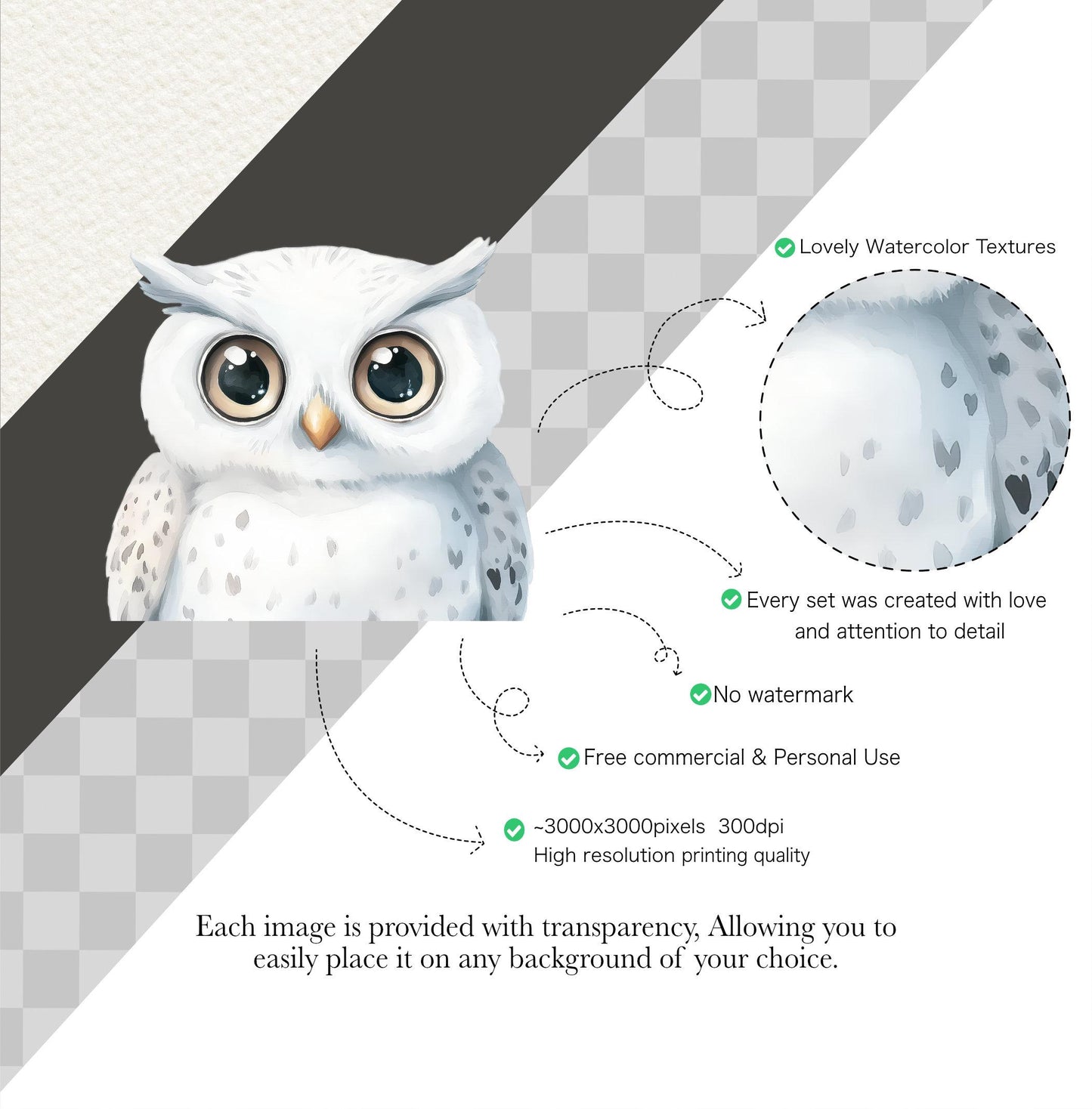 Watercolor Arctic Portraits Clipart, Cute Animals Clipart, Baby Animals, Winter Baby Shower Clipart, Polar Nursery, Boho North Pole Animals