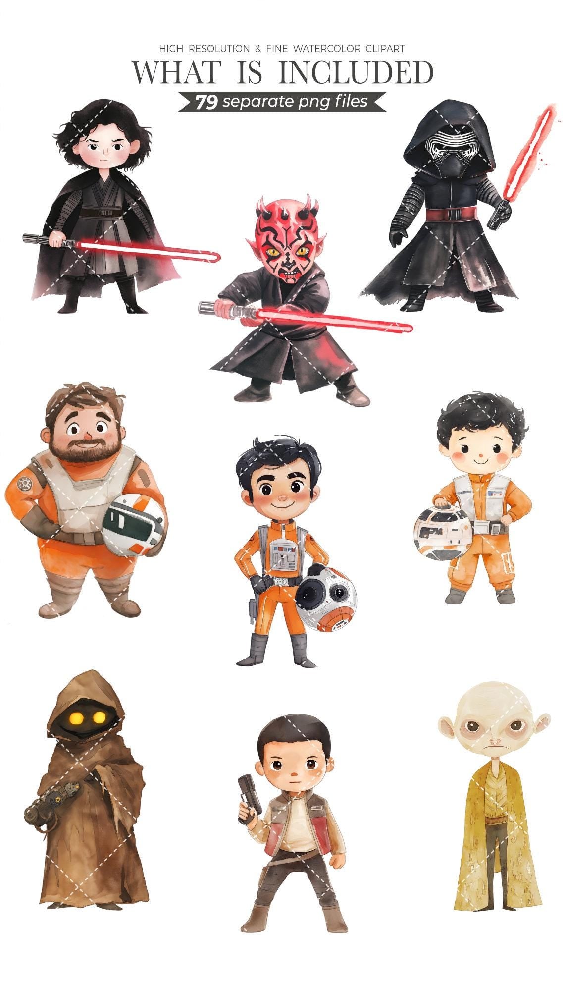 Space Wars Clipart Set - 300 DPI, High-Resolution, Transparent Background, Digital Download Perfect for DIY Gifts & Crafts