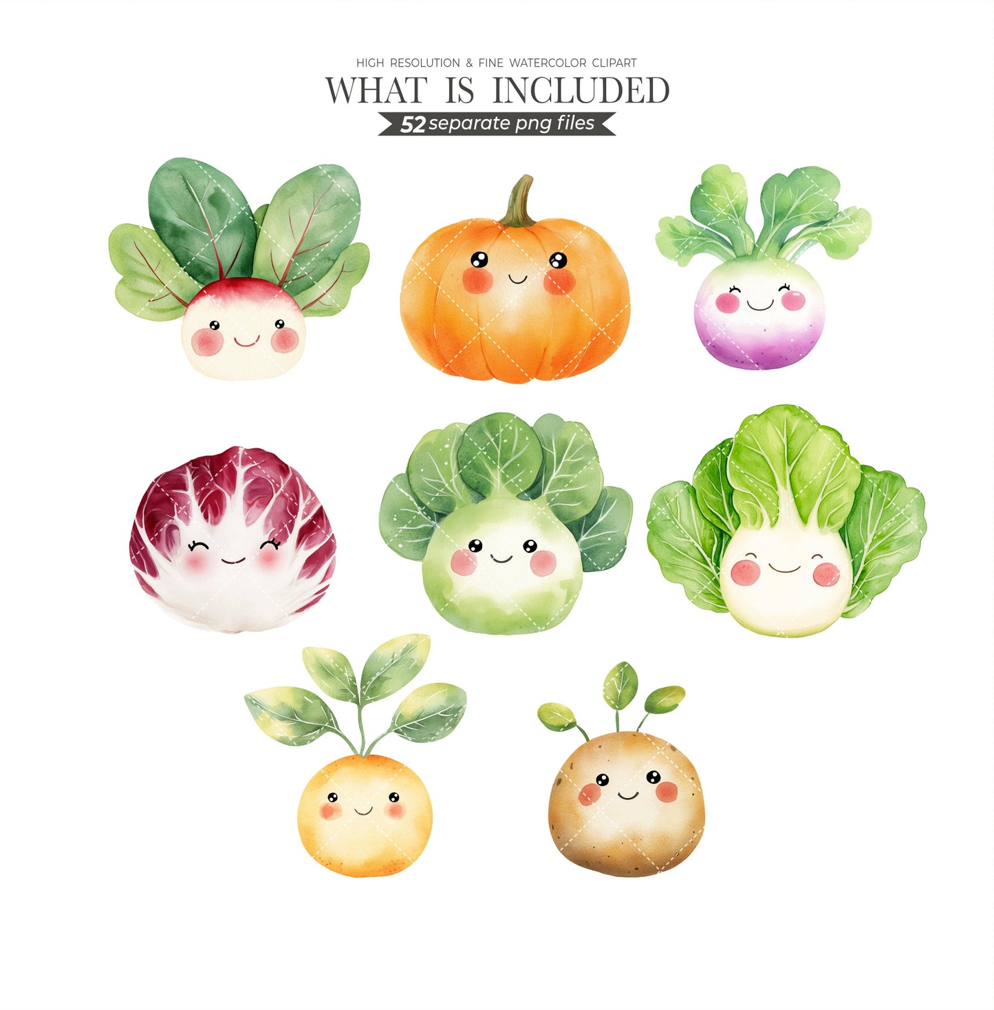Cute Vegetable Clipart, Watercolor Garden Veggies, Carrot, Tomato, Avocado, Chili, Healthy Food, Kitchen Art, Scrapbook, Junk Journal