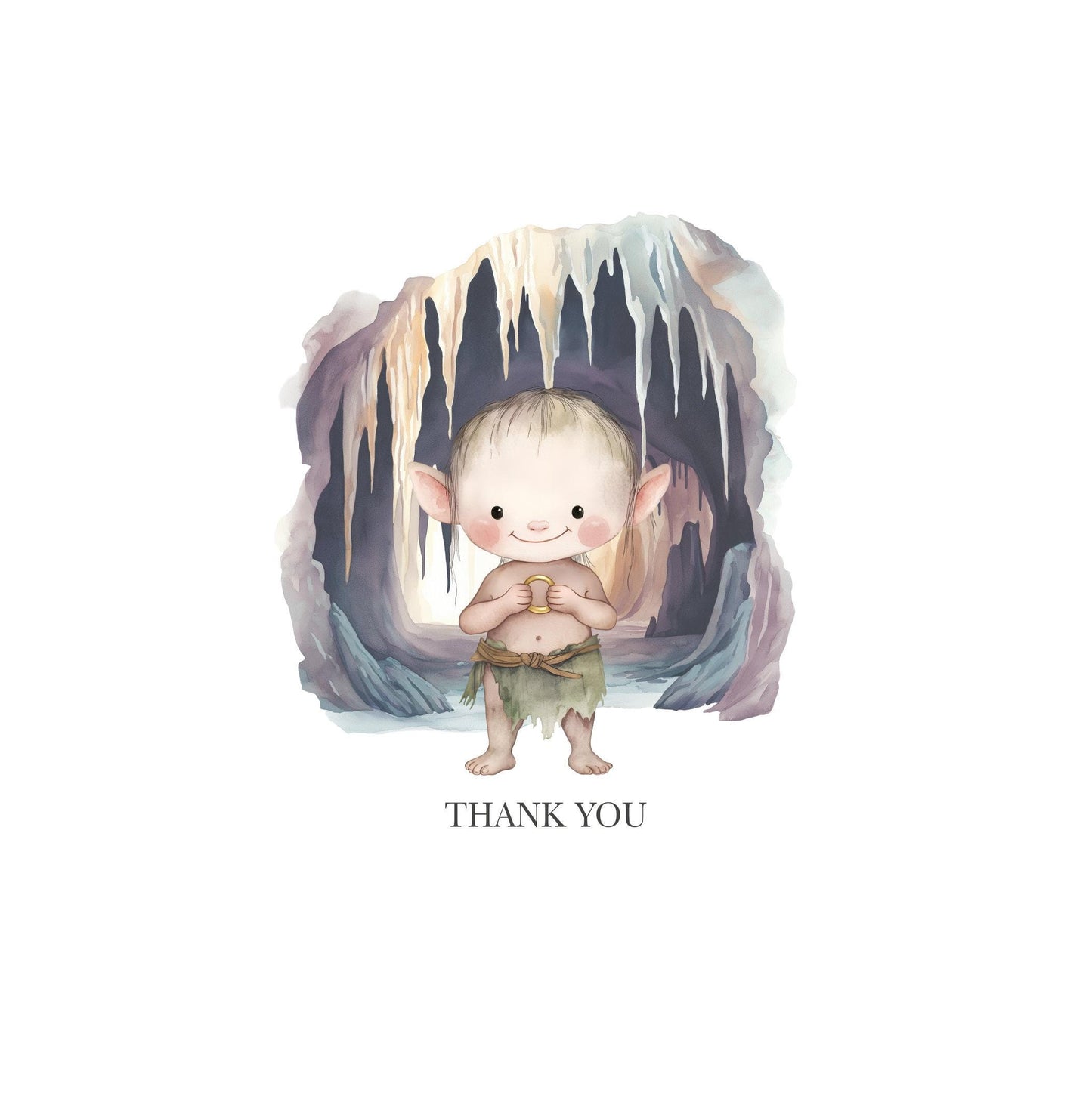 Power Rings Clipart, Middle Earth, Gray Wizard, Watercolor Illustration, Elf Queen, Dark Lord, Ranger, Trilogy Reader Gift, Commercial Use