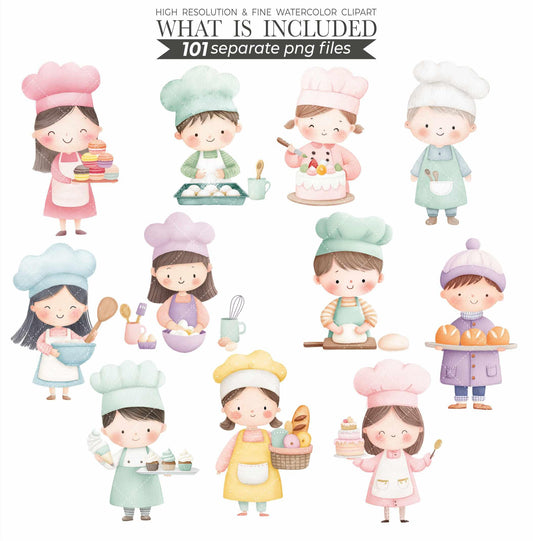 Pastel Sweets Clipart Bundle: Bakery Treats PNG (Digital Download)