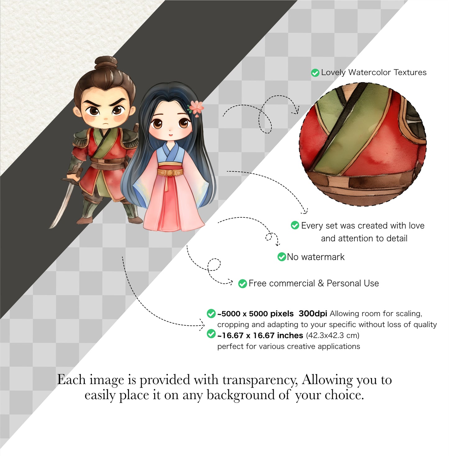 All Princess and Princes PNG Clipart Cute Chibi Bundle - Perfect for Princess Iron On or Baby Shower Decor and DIY Party Printables