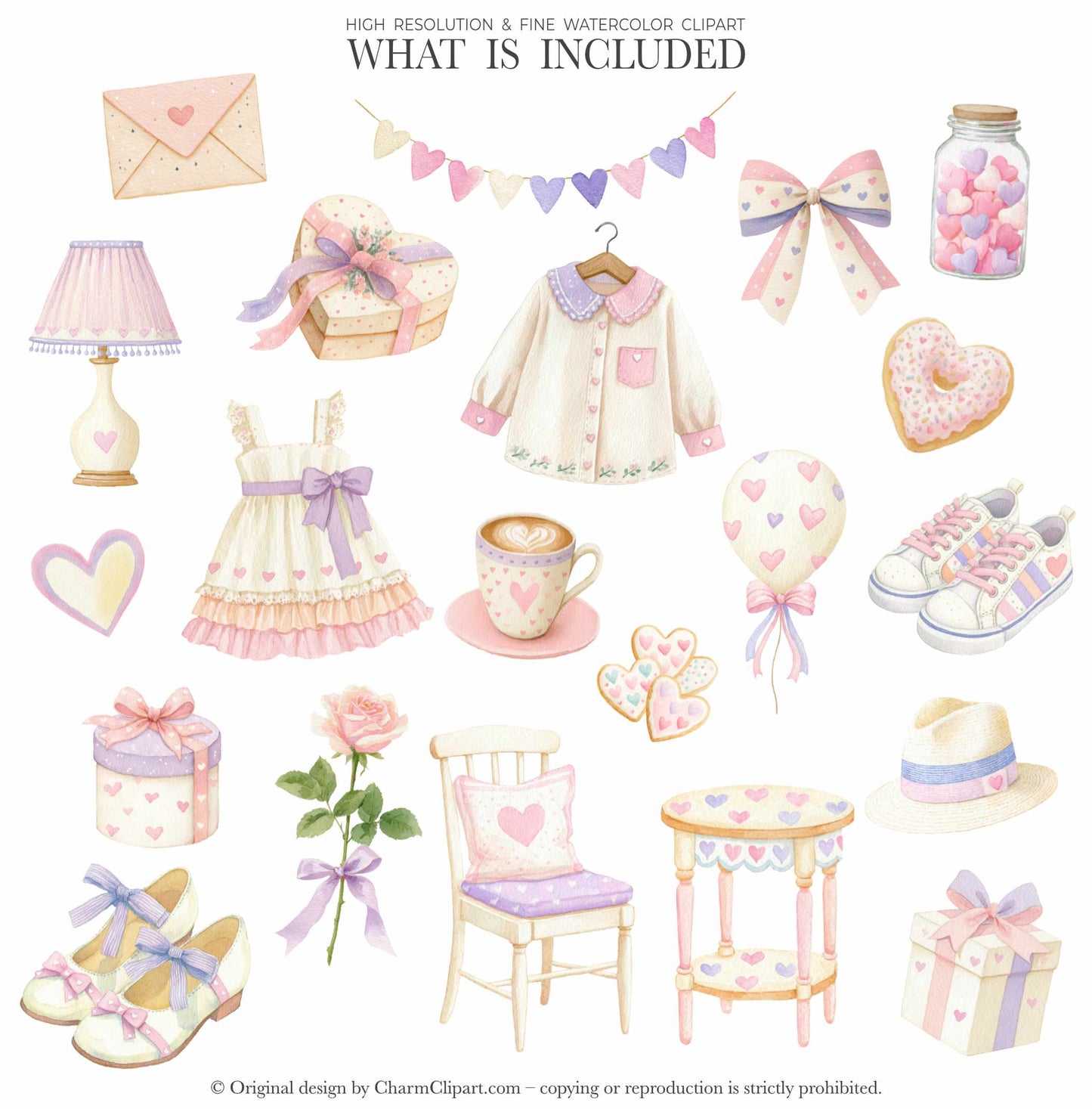 Valentine’s Day Teddy Bears Clipart, Romantic Watercolor Bears PNG, Cute Love Clipart, Nursery Decor, Baby Shower Digital Set