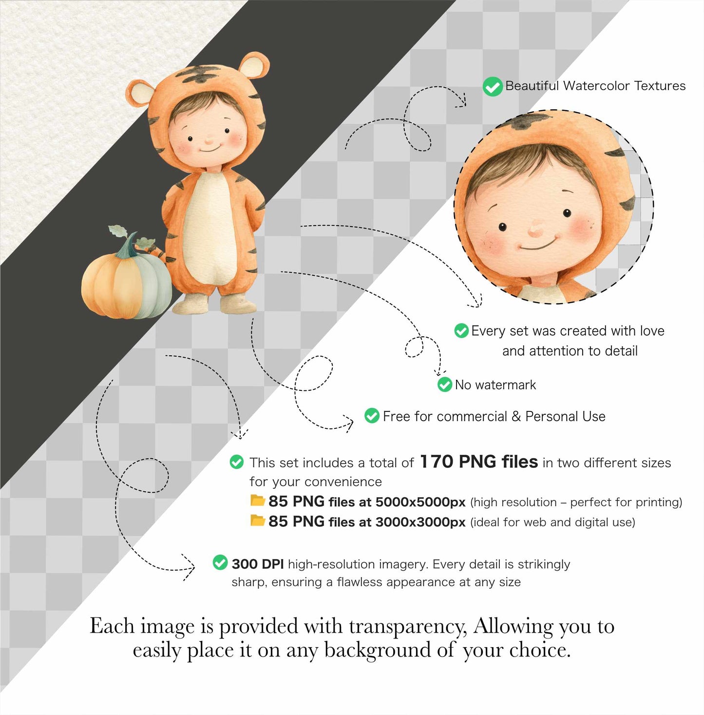 Watercolor Cute Halloween Clipart Set, Spooky PNG, Witch Clip Art, Ghosts, Black Cat, Frankenstein, Mummy, Boo Clipart, Digital Download