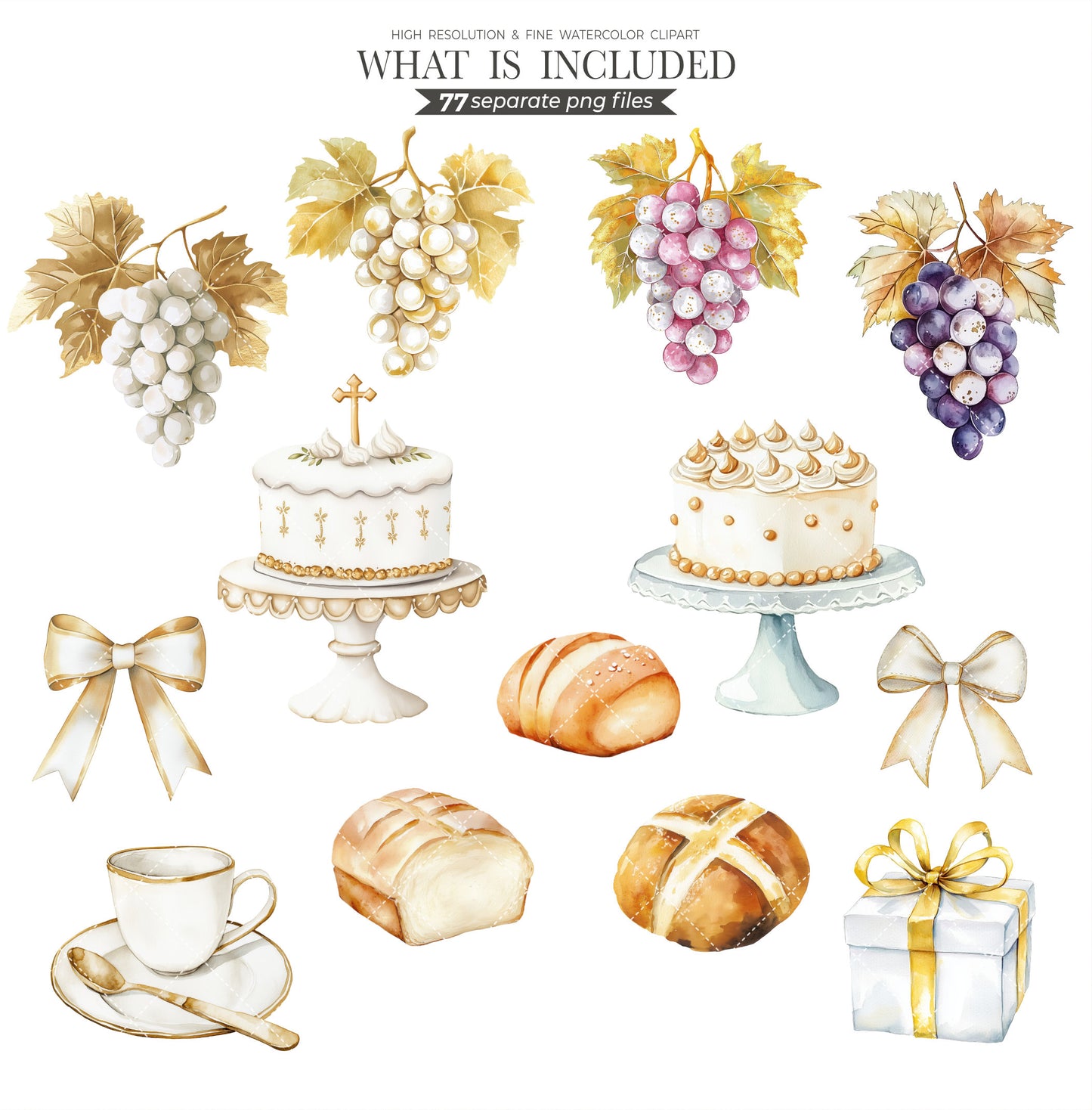 Holy Communion Elements and Praying Boys & Girls 77 PNG Clipart - Graphics on Transparent Background