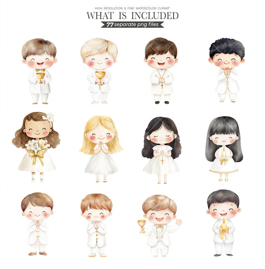 Holy Communion Elements and Praying Boys & Girls 77 PNG Clipart - Graphics on Transparent Background