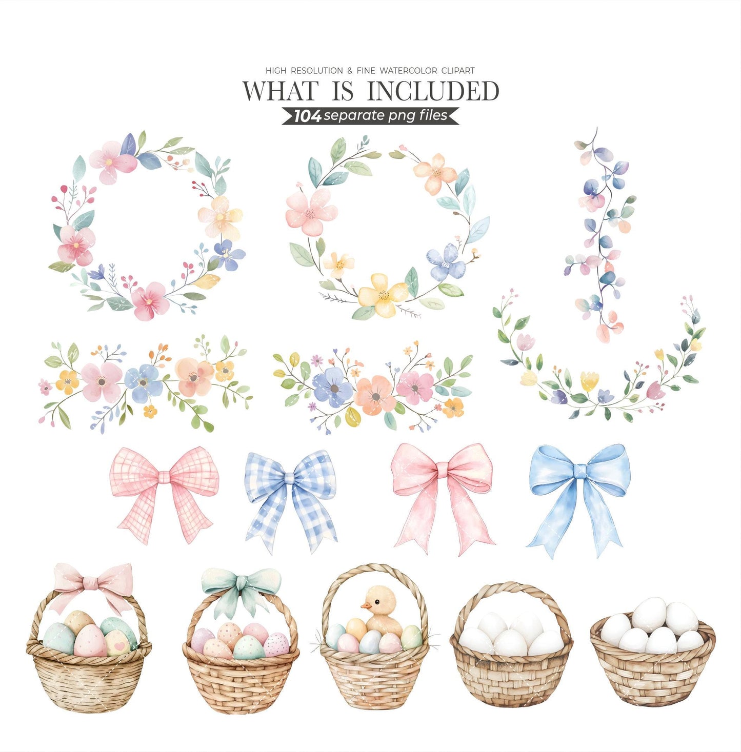Silly Goose Clipart Spring Vintage Cottagecore Whimsical Cute Watercolor Commercial Use Birthday Party Baby Shower Wildflowers Balloons PNG