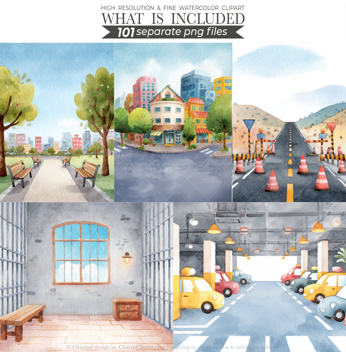 Police Station Clipart Bundle, Police Kids Clip Art, Police Vehicles, Cute Police Officer, Cop PNG, Birthday Party Decor, Digital Download