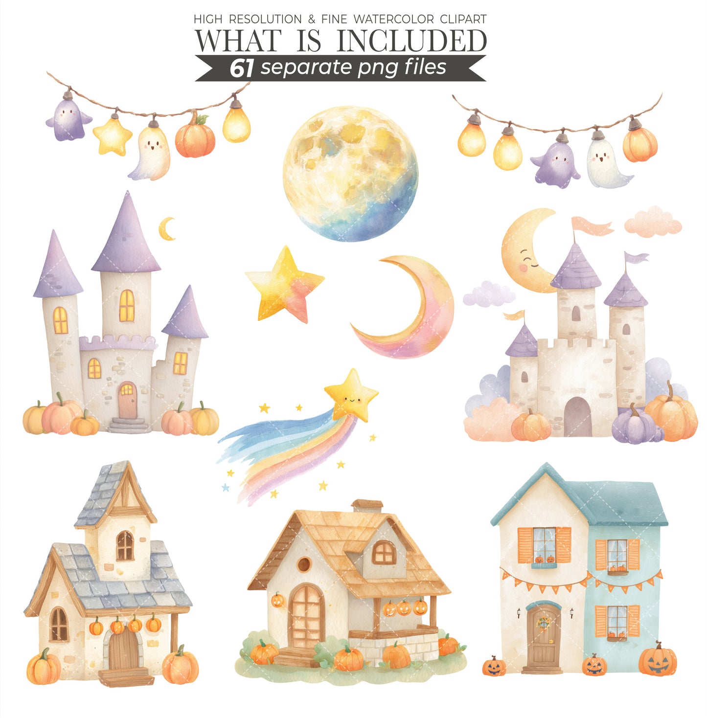 Halloween Animals Clipart, Cute Halloween png, Woodland Animal Clipart, Spooky clipart, Fall clipart, Animal Costumes, Commercial Use