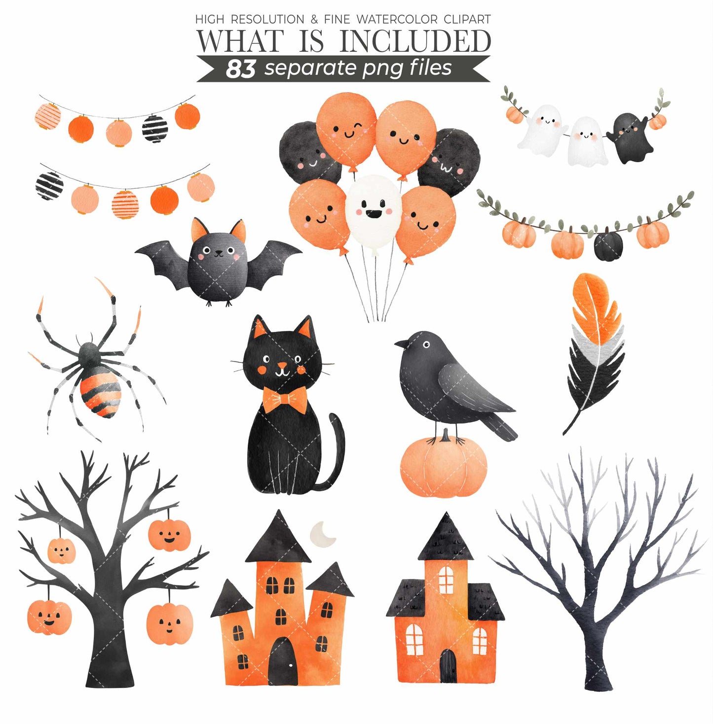Halloween Duckling Clipart Bundle: Watercolor Costume Ducks (Digital Download, Commercial Use, 83 PNGs)