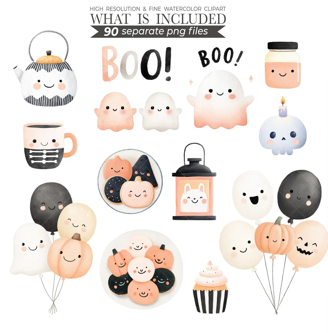 Cute Halloween Clipart - Trick or treat Clipart - Halloween Night - Kids in Halloween Costumes Clipart - Kids Halloween - Commercial Use