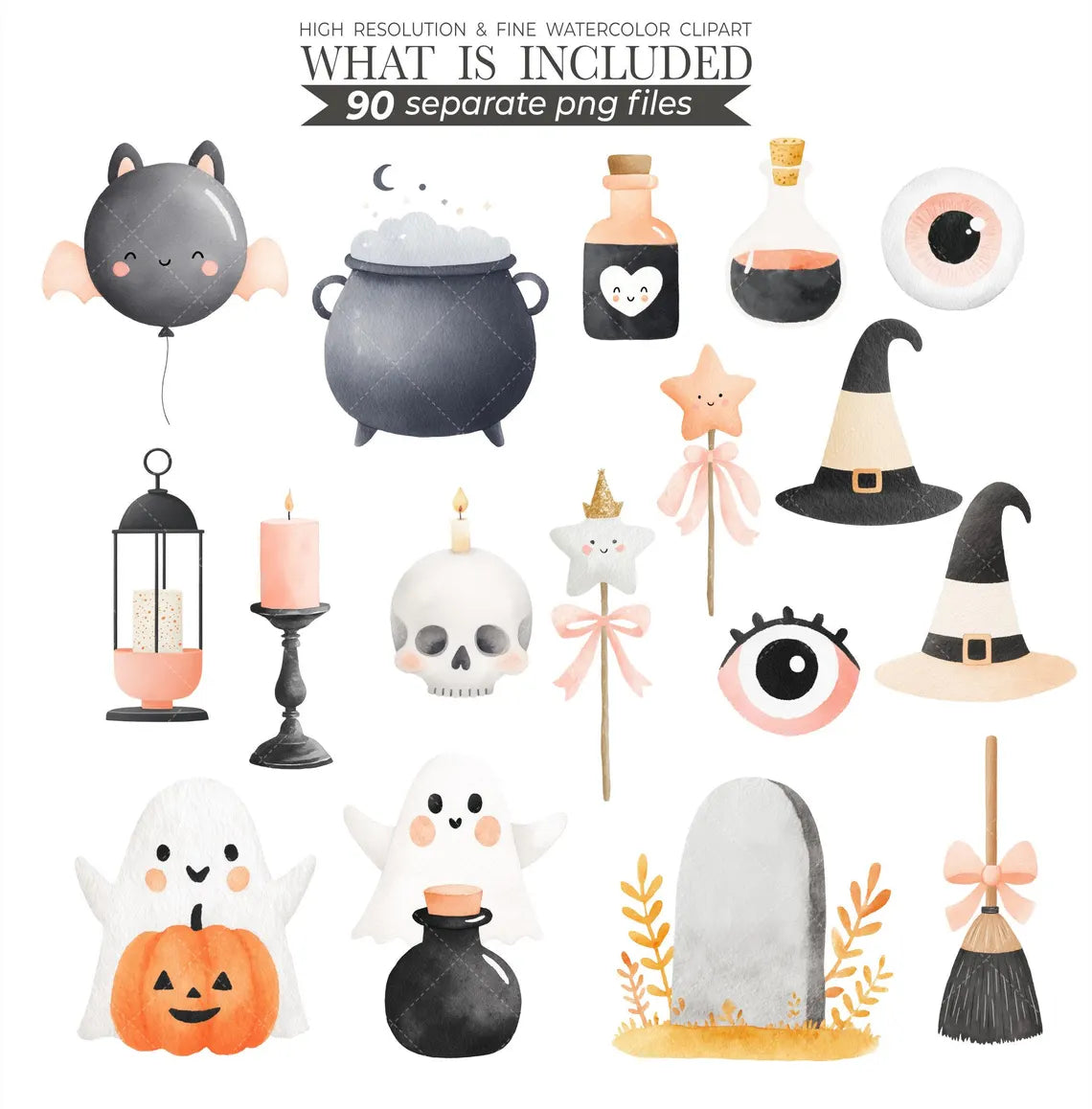 Cute Halloween Clipart - Trick or treat Clipart - Halloween Night - Kids in Halloween Costumes Clipart - Kids Halloween - Commercial Use
