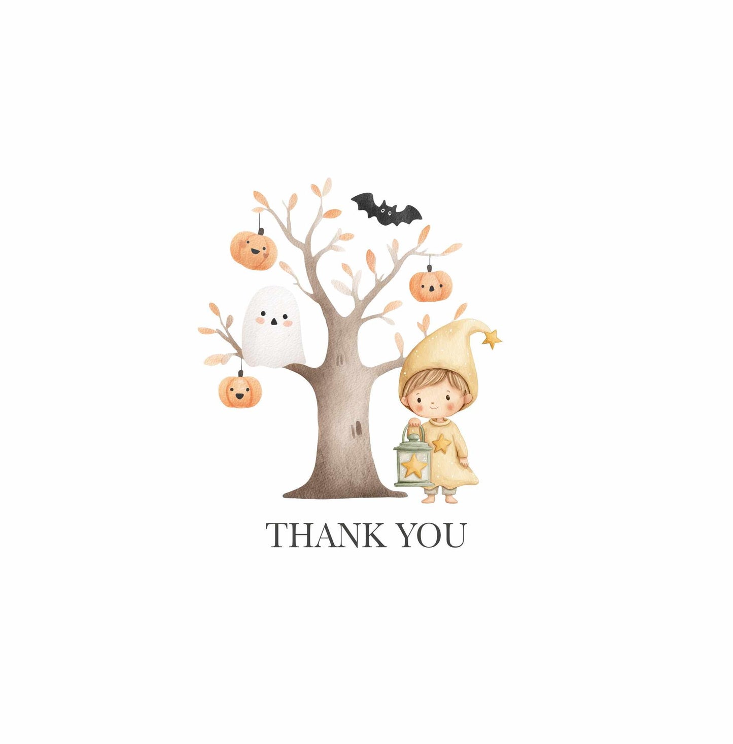 Watercolor Halloween Clipart Bundle: Pastel Ghosts, Pumpkins,  Halloween Kids  (Digital Download, 114 PNGs)