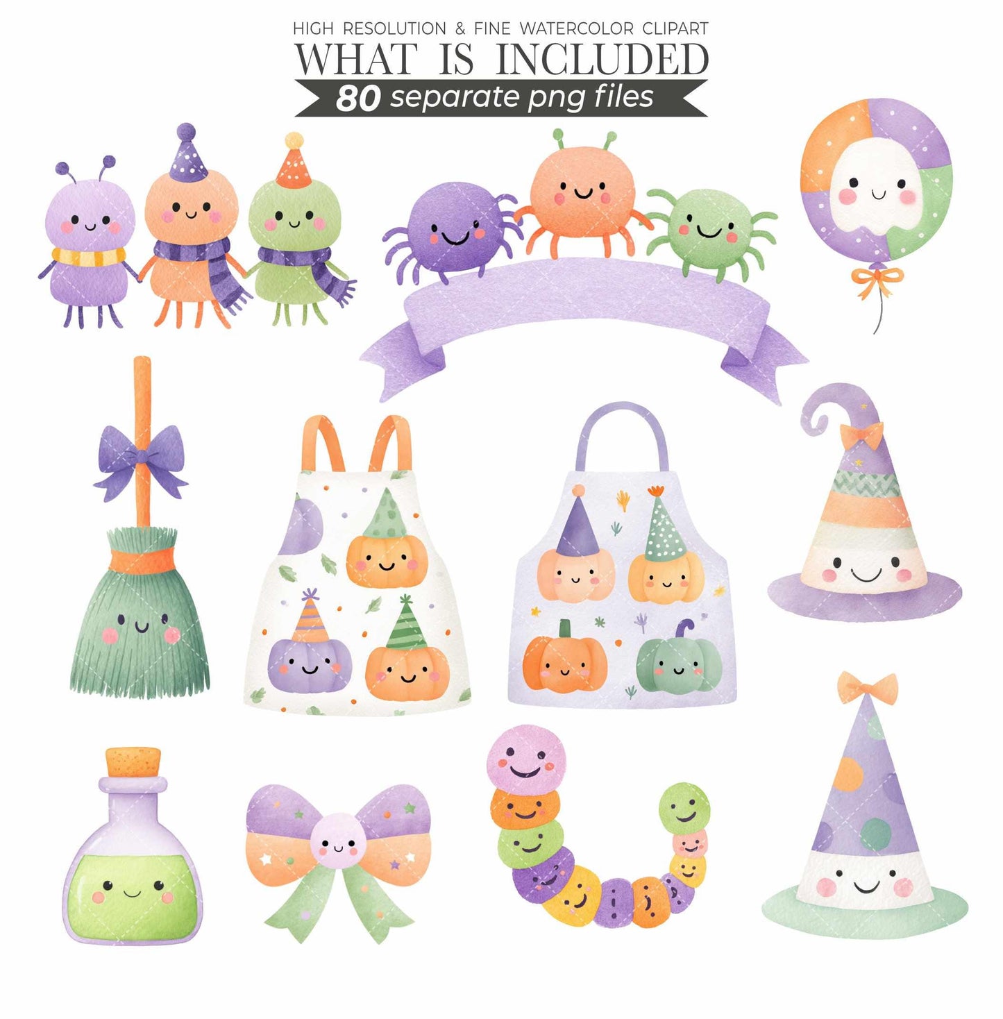 Watercolor Halloween Goose Clipart Set, Cute Spooky Geese PNG, Halloween Animals Clipart, Silly Goose Clipart, Whimsical Baby Shower Digital