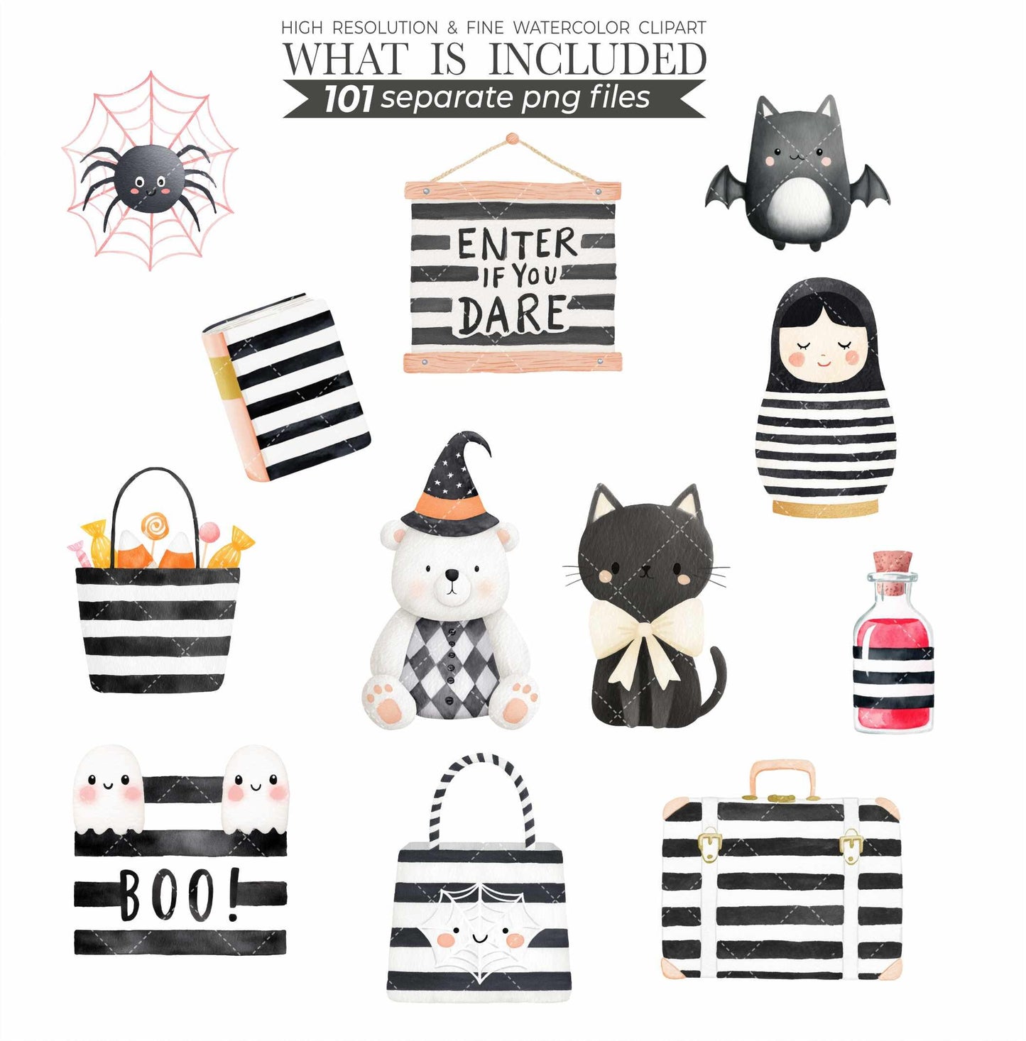 Watercolor Halloween Goose Clipart Set, Cute Spooky Geese PNG, Halloween Animals Clipart, Silly Goose Clipart, Whimsical Baby Shower Digital