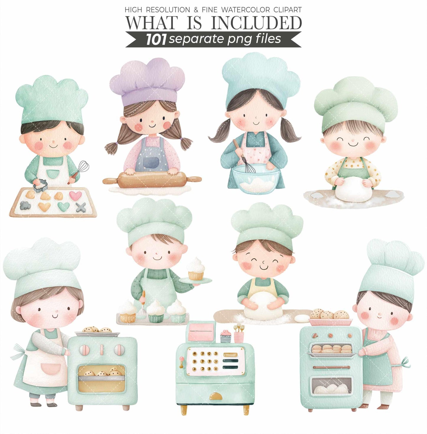 Pastel Sweets Clipart Bundle: Bakery Treats PNG (Digital Download)