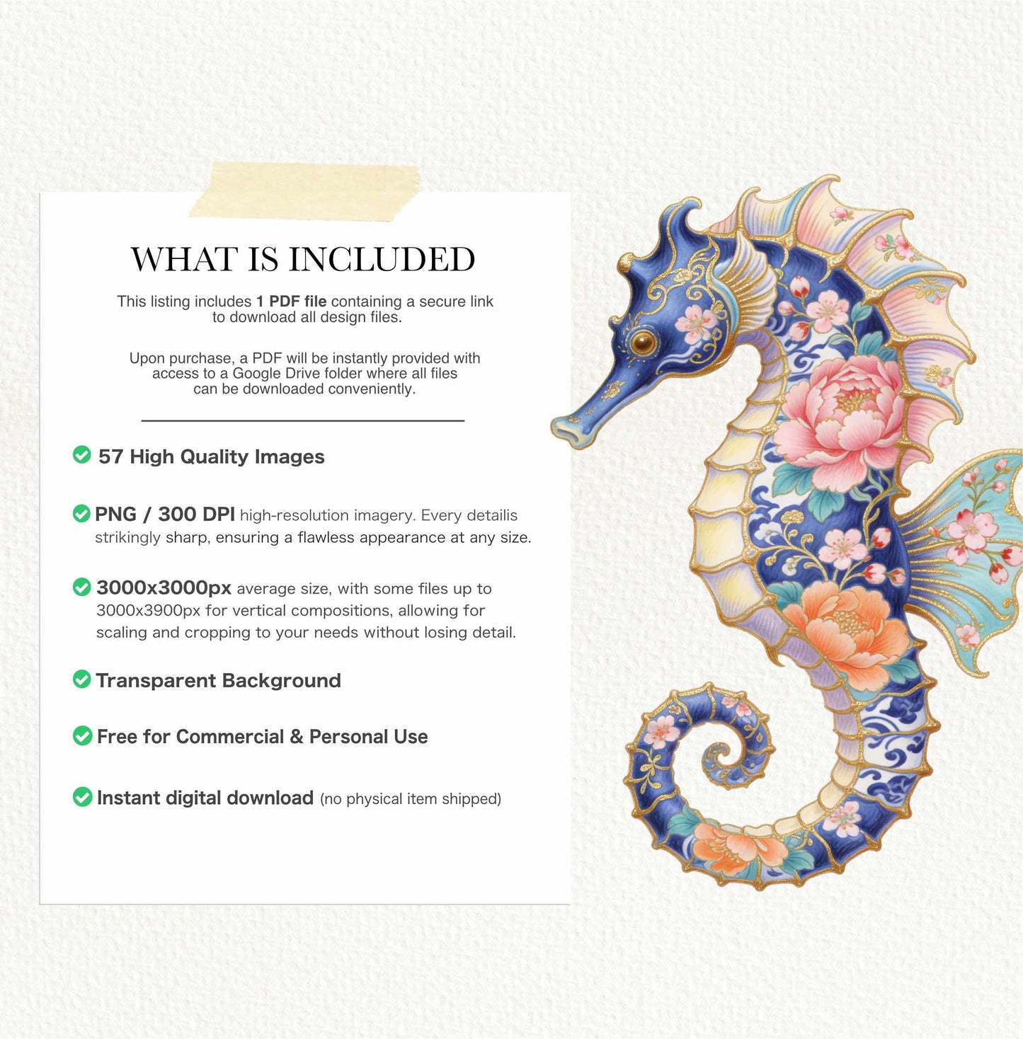 Floral Shellfish Clipart PNG, Coastal Crab Lobster Shrimp Seashell, Chinoiserie Floral Shellfish Clipart, Watercolor Ocean Animals PNG